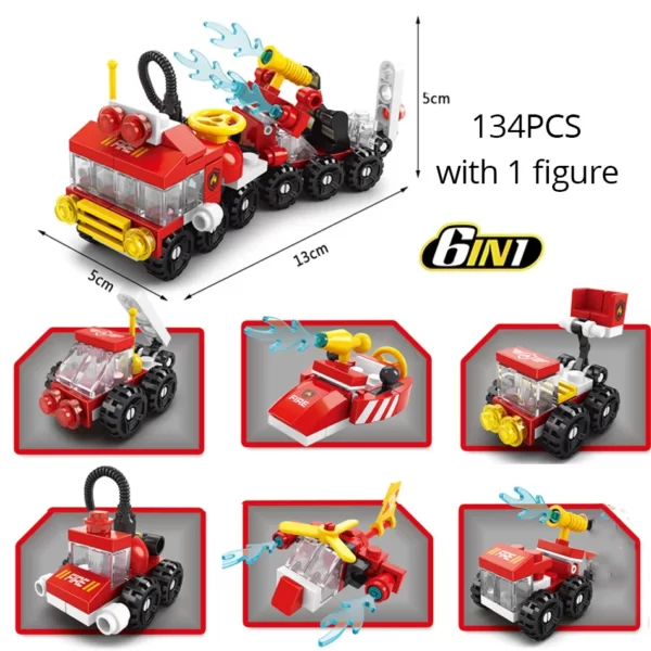 Bomberos Mini Fire 6 in 1